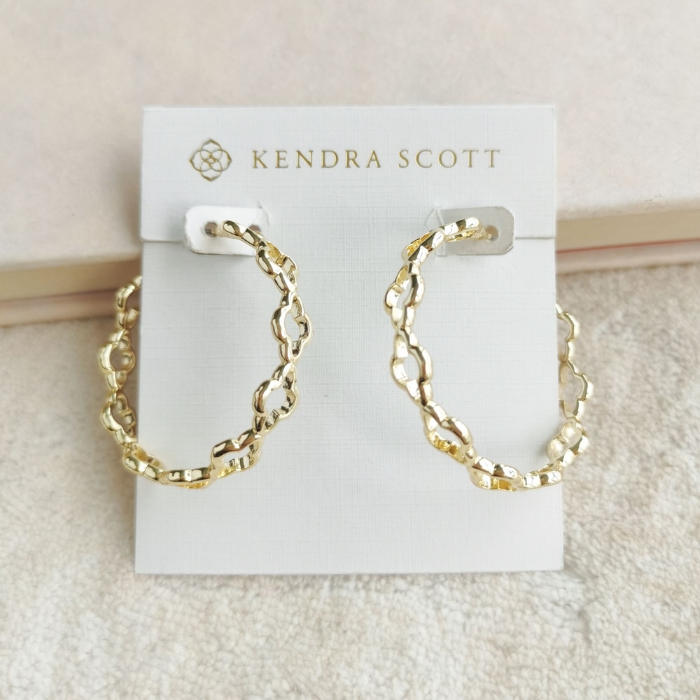 Kendra Scott Abbie Hoop Earrings in Gold